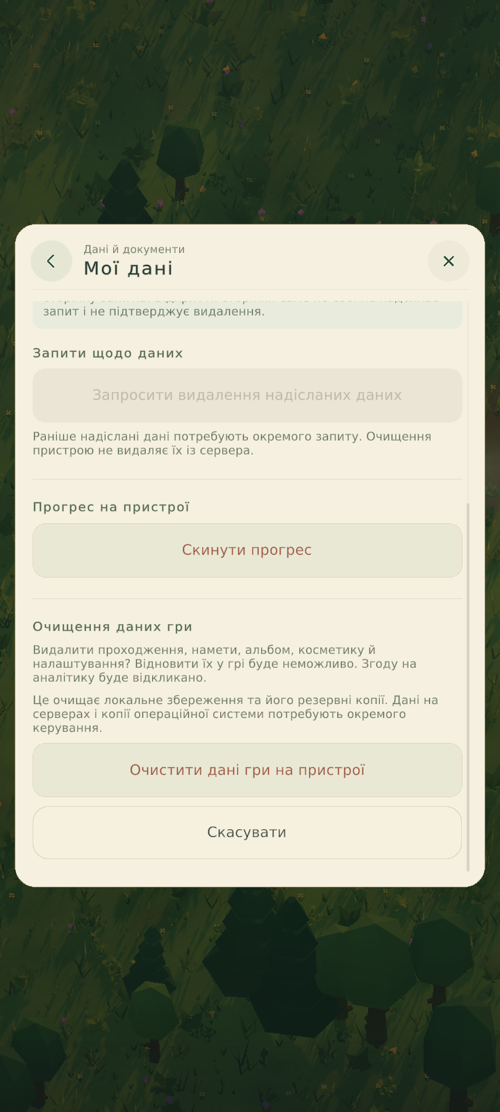 Очищення локальних даних: справжній український інтерфейс гри
